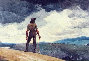 The Woodcutter by Winslow Homer - Hand-Painted Oil Painting Reproduction