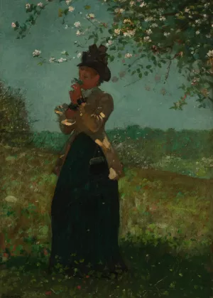 The Yellow Jacket by Winslow Homer - Hand-Painted Oil Painting Reproduction