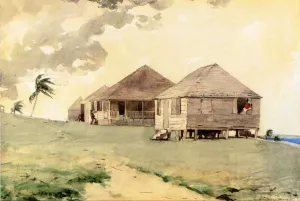 Main Product Photo of Tornado, Bahamas Painting by Winslow Homer