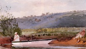 Towing the Boat by Winslow Homer Oil Painting Reproduction