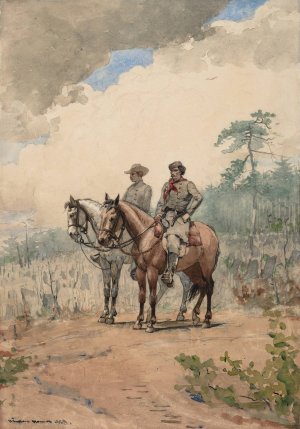 Two Scouts by Oil Painting Reproduction