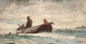 Tynemouth Priory, England by Winslow Homer - Hand-Painted Oil Painting Reproduction