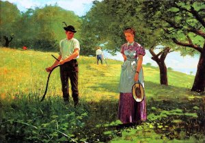 Main Product Photo of Waiting for an Answer Painting by Winslow Homer