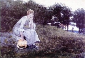 Waiting by Winslow Homer Oil Painting Reproduction