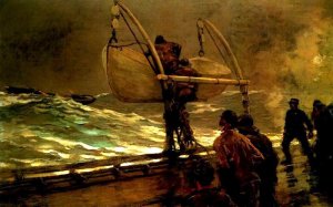 Main Product Photo of Warning Sign Painting by Winslow Homer