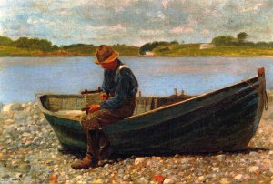 Main Product Photo of Winding Line Painting by Winslow Homer