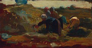 Main Product Photo of Women Working in a Field Painting by Winslow Homer