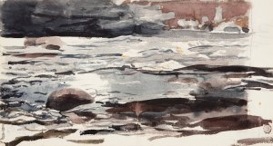 Woodland Stream by Oil Painting Reproduction