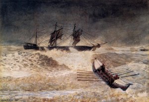 Main Product Photo of Wreck of the Iron Crown Painting by Winslow Homer